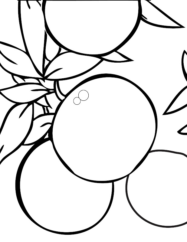 Chinese Tangerines Coloring Pages, Chinese New Year Orange Tangerine title=