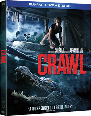 Blu-ray cover for Paramount's CRAWL - directed by Alexandre Aja and produced by Sam Raimi!