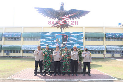 Sinergi TNI-Polri, Kapolresta Tangerang Kunker ke Sat Radar 211 Tanjung Kait