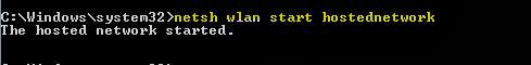 Create Hotspot using command prompt
