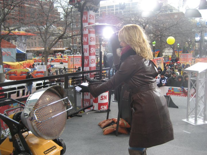 Michelle Beadle ESPN SportsNation OVER THE KNEE BROWN LEATHER BOOTS