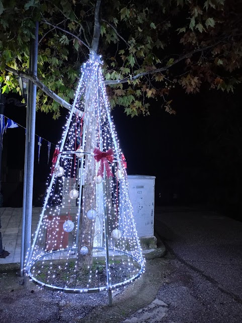 Σε εορταστικό κλίμα η ΜΠΑΜΠΙΝΗ .Φωταγωγήθηκε σήμερα το Χριστουγεννιάτικο δένδρο(φωτο-βιντεο)