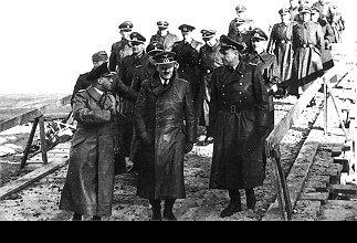 23 December 1940 worldwartwo.filminspector.com Adolf Hitler Fritz Todt Friedrich-Wilhelm Fleischer Cap Gris Nez