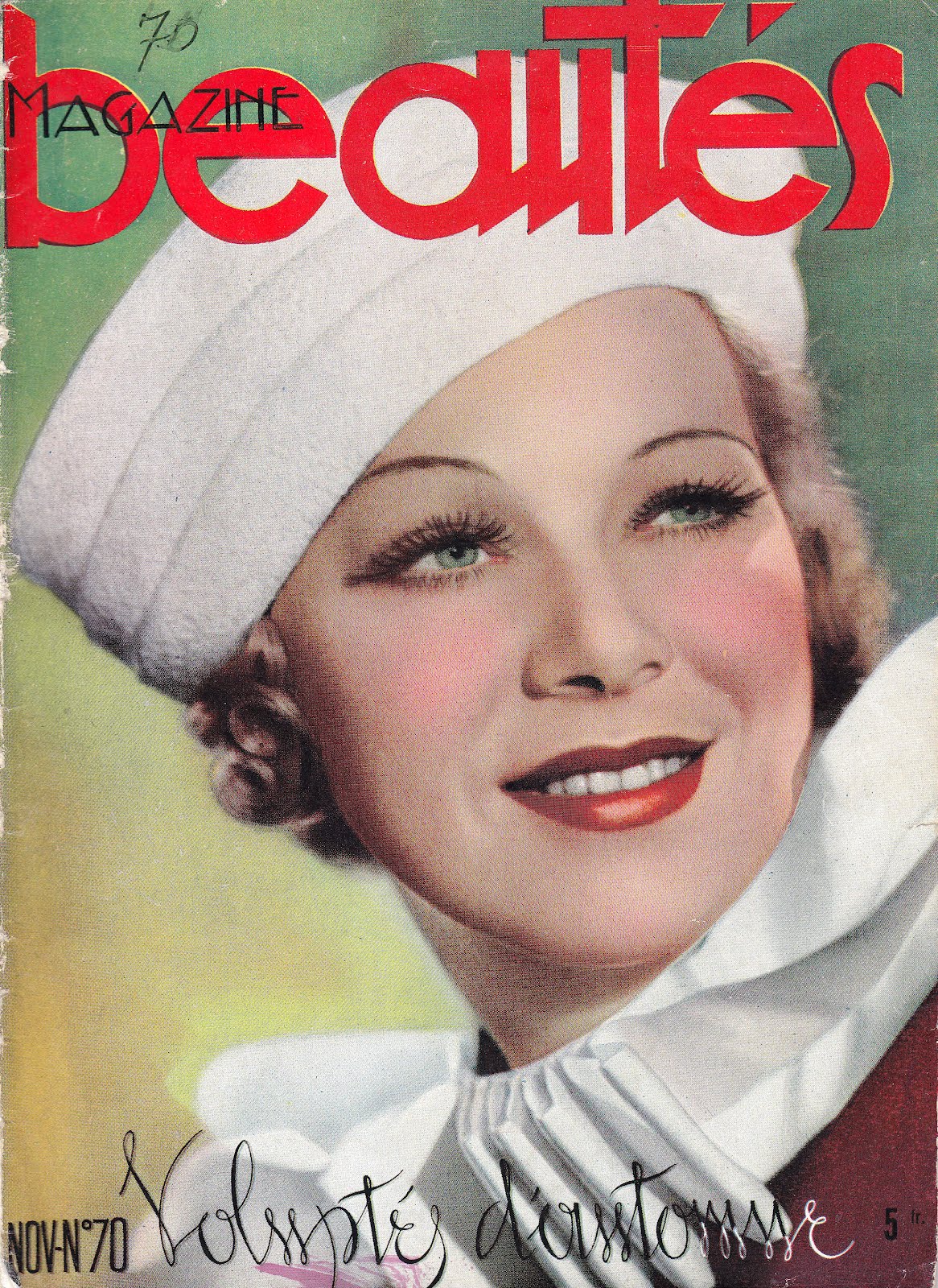 Beautés magazine n°70 — novembre 1936