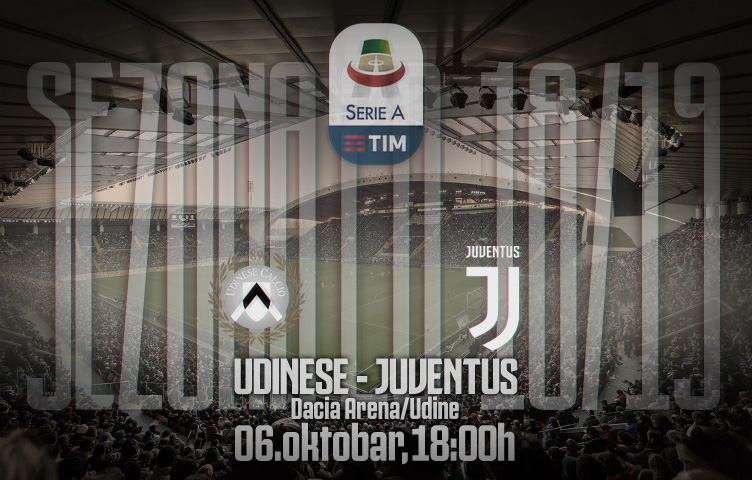 Serie A 2018/19 / 8. kolo / Udinese - Juventus, subota, 18:00h