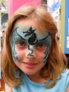 Dragon Face Body Painting