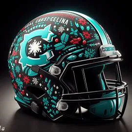 Coastal Carolina Chanticleers Christmas Helmets