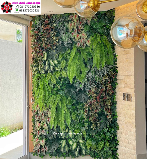 Risa Asri Landscape - Galeri Vertical Garden Tanaman Daun Asli & Palsu Atau Plastik Sintetis Artifisial