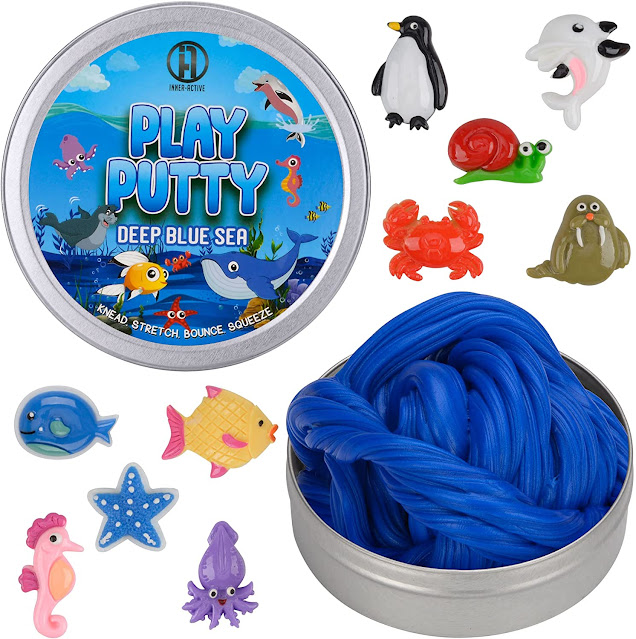 Ocean Themed Sensory Resources for Kids: Deep Blue Sea Play Putty