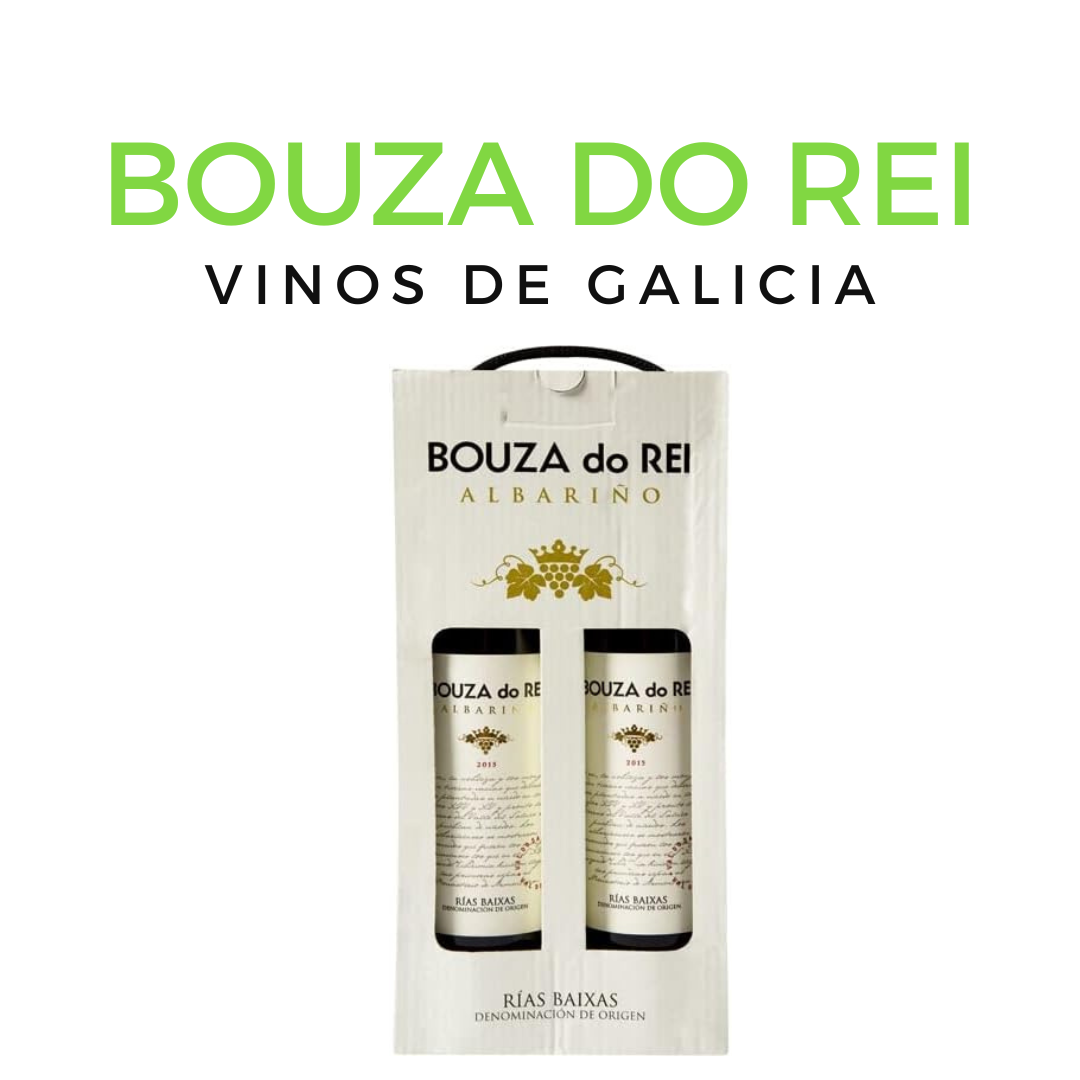 BOUZA DO REI Vino blanco albariño DO Rías Baixas caja 2 botellas