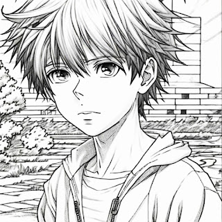 cute dreamy boy coloring page