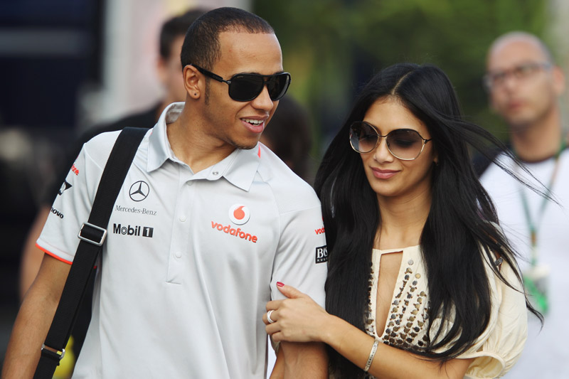 nicole scherzinger, lewis hamilton