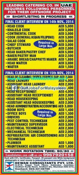 Large Vacancies for Offshore Project UAE