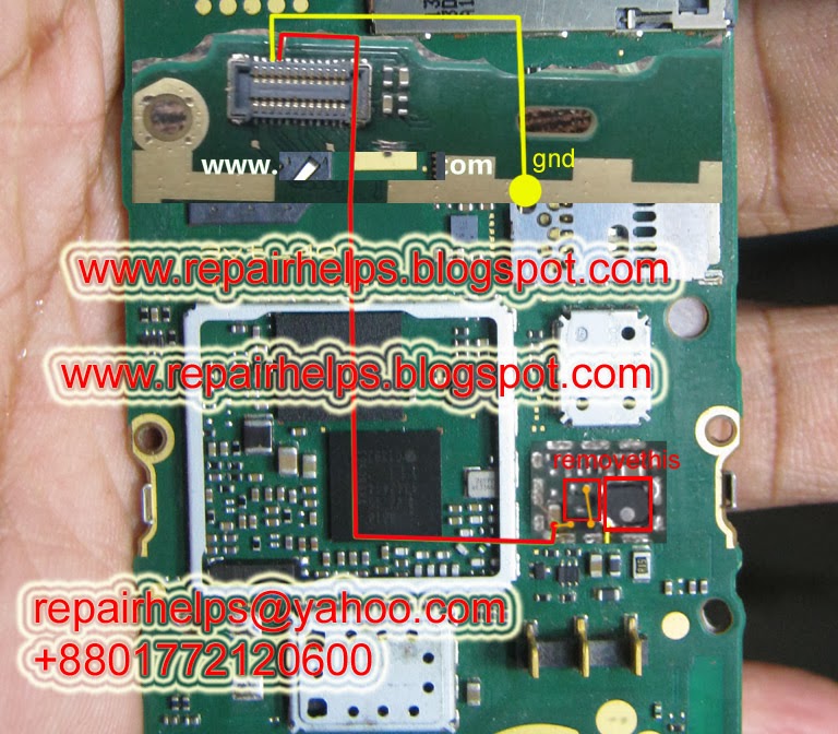 Nokia asha 206 lcd light jumper