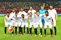 SEVILLA F. C. - Sevilla, España - Temporada 2015-16 - Banega, Kolodziejczak, Rami, David Soria e Iborra; Reyes, Cristóforo, Mariano Ferreira, Krohn-Dehli, Kevin Gameiro y Tremoulinas - SEVILLA F. C. 3 (Rami, Kevin Gameiro 2) F. C. BASILEA 0 - 17/03/2016 - UEFA Champions League, octavos de final, partido de vuelta - Sevilla, estadio Ramón Sánchez Pizjuán