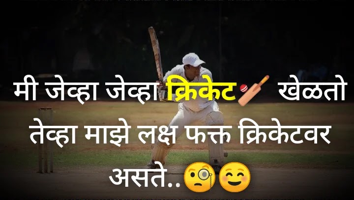 Cricket status in marathi