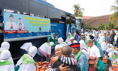 Kloter Pertama Jemaah Haji Lampung Sudah Tiba