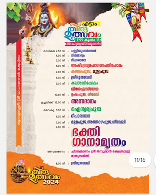 Mahadeva Temple Koovalassery Festival