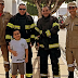 Menino autista comemora aniversário e recebe visita do Corpo de Bombeiros