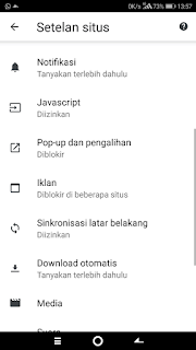 Cara menghilangkan iklan di Chrome Android