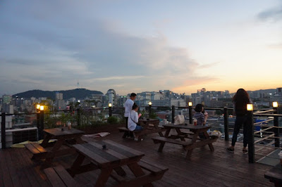 Sunset view @ Cafe Travel Naksan Park