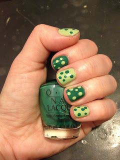 St. Patrick's Day, St. Patrick's Day nails, St. Patrick's Day manicure, Essie, OPI, Essie Navigate Her, OPI Jade Is The New Black, Essie nail polish, Essie nail lacquer, Essie mani, Essie manicure, OPI nail polish, OPI nail lacquer, OPI mani, OPI manicure, nail, nails, nail polish, polish, lacquer, nail lacquer, mani, manicure