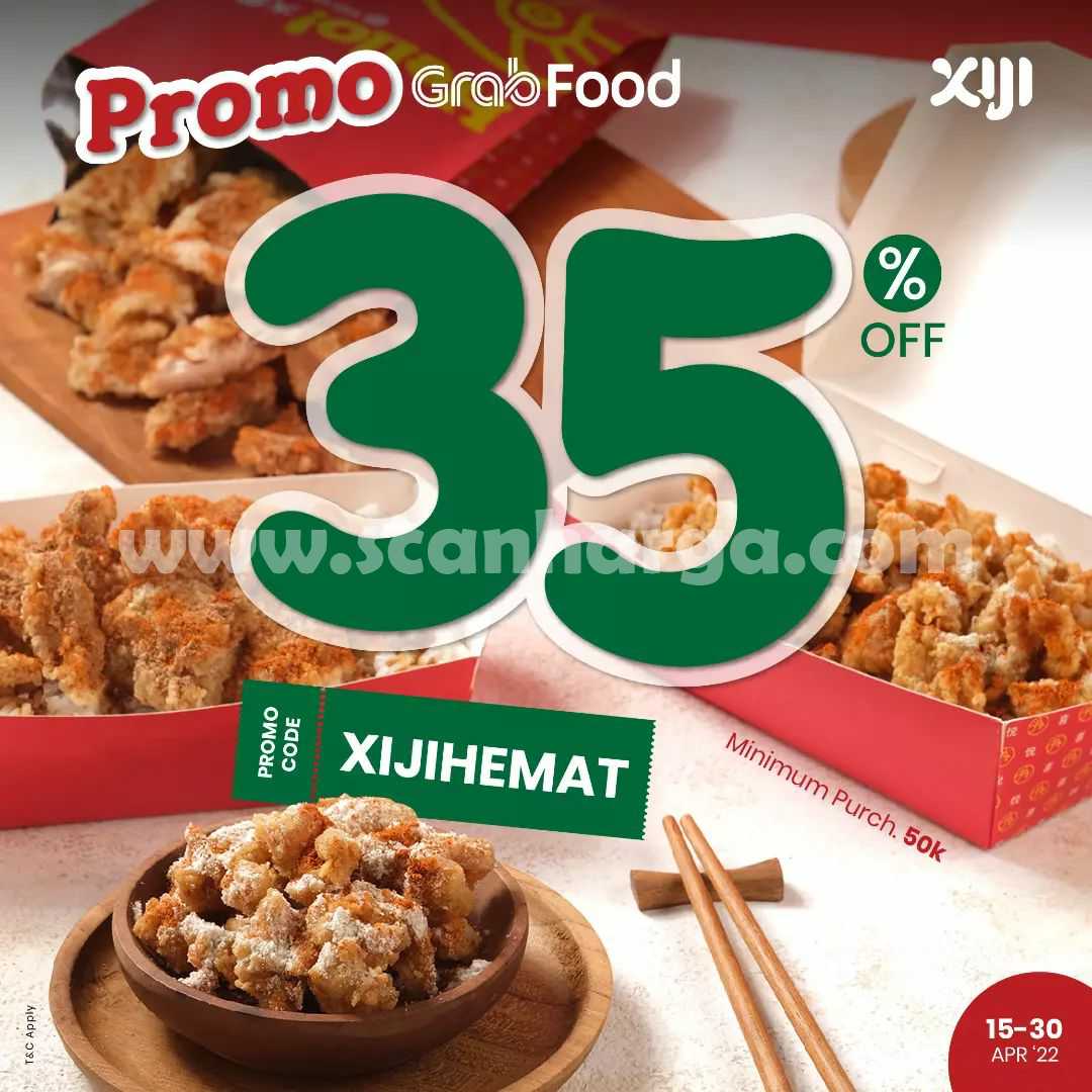 Promo XIJI Street Snack Diskon 35% via Grabfood