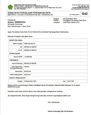 bukti ajuan Data Bantuan (S42)