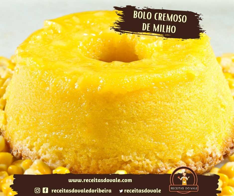 Receita de Bolo de Milho Cremoso