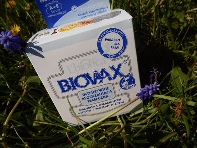 L'biotica Biovax Latte| Intensywnie regenerująca maseczka odbudowa osłabionych włosów + proteiny mleczne