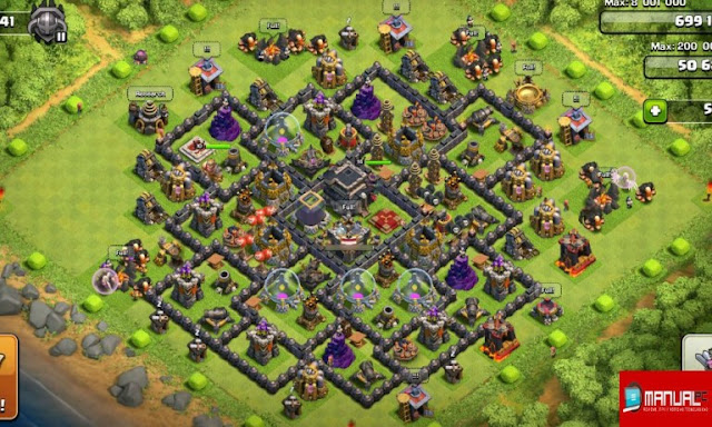 Diseños de aldeas. Ayuntamiento Nivel 9, Famirng, Clash of Clans, Ayuntamiento Anti Faming, Anti 3 Estrellas los mejores diseños de aldea, mejores bases defensivas, las mejores, bases, defensa, ataque, mejor aldea para guerra, mejores diseños de guerra, recursos, diseño de aldea farming, mejor coleccion de bases, farming, ayuntamiento, almacenes, castillo del clan, proteger, edificios defensivos, base