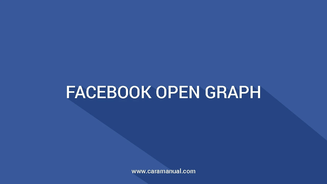 Cara Memasang Meta Tag Facebook Open Graph di Blogger