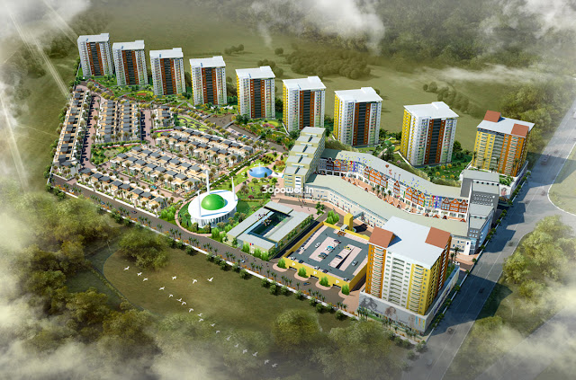 3D Township Project Rendering