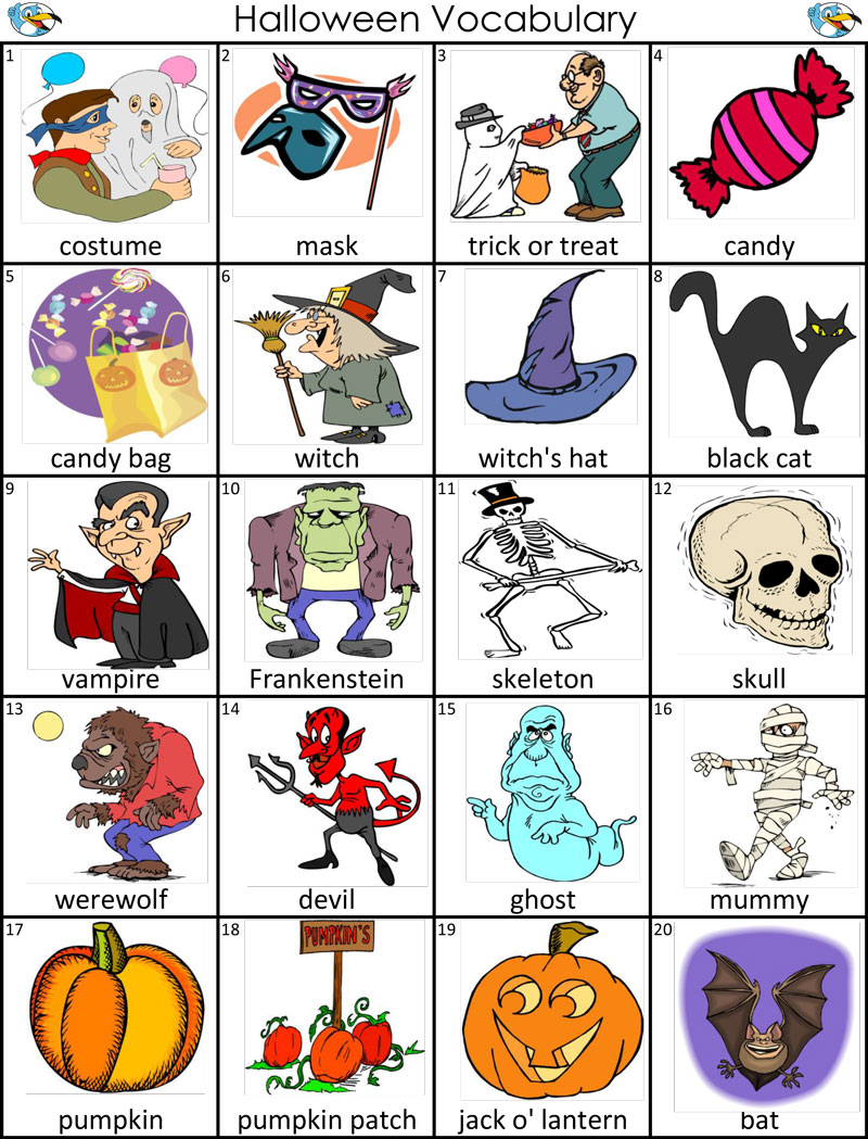  ENGLISH  JOINS US Halloween  vocabulary