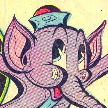 Eddie Elephant cartoon comic face