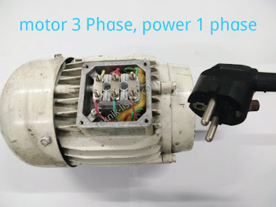 Motor 3 phase menjadi motor 1 phase
