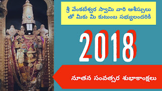Sri Venkateswara Swamy New Year Greetings Ultra HD Quality in Telugu Language 