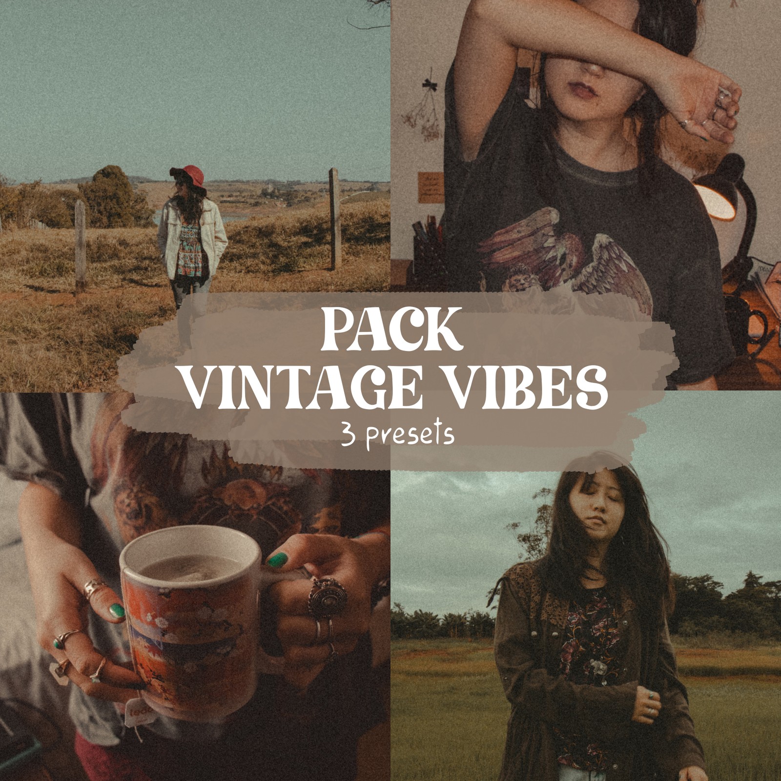3 Lightroom Preset Filter - Pack Vintage Vibes