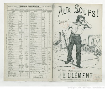 Aux loups ! : chanson / paroles et musique de J. B. Clément, édition 1884 Source gallica.bnf.fr / BnF