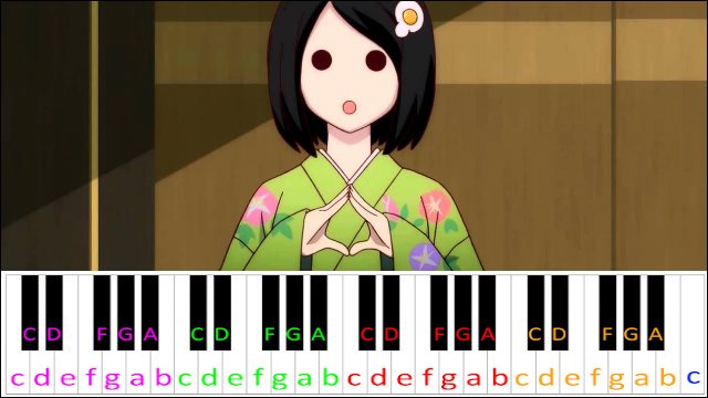Platinum Disco by Yuka Iguchi (Nisemonogatari OP 3) Piano / Keyboard Easy Letter Notes for Beginners