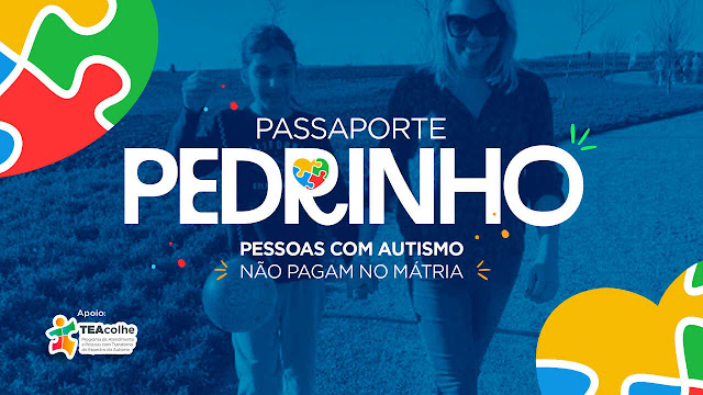 Cartaz alusivo ao Passaporte Pedrinho.