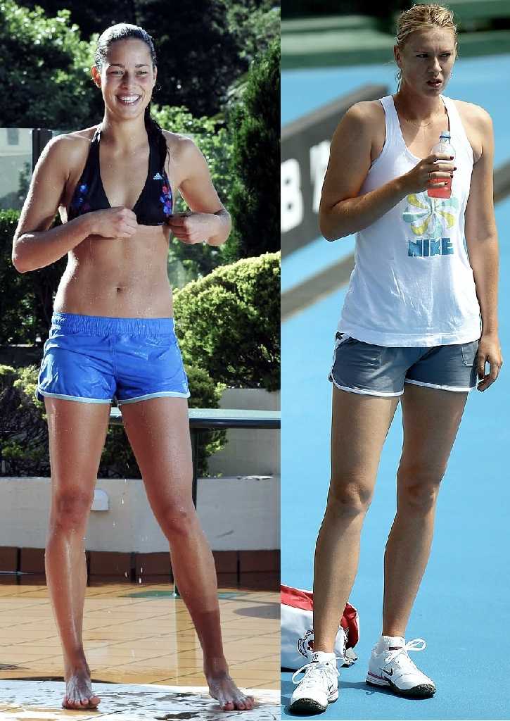 Who has the nicer legs Maria Sharapova or Ana Ivanovic