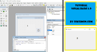 Contoh Aplikasi Visual Basic Membuat Jam Menggunakan Control Timer