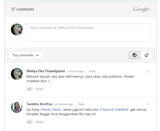 Cara Menampilkan Komentar Google Plus di Blog