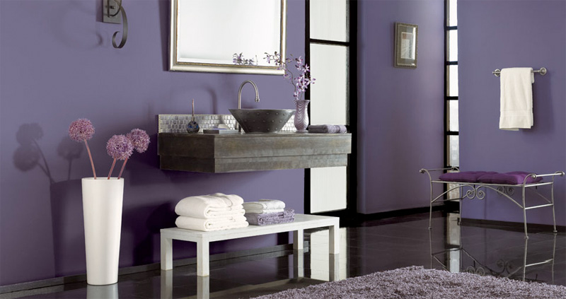 Room Candy: Colour Splash! Let it RAIN PURPLE.