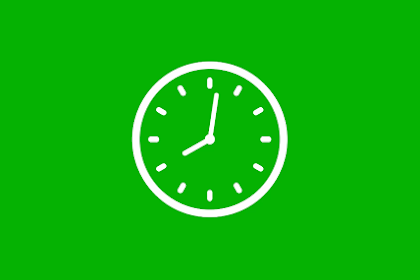 New 12 hours counting down clock animation video footage on green screen background,Clock animation