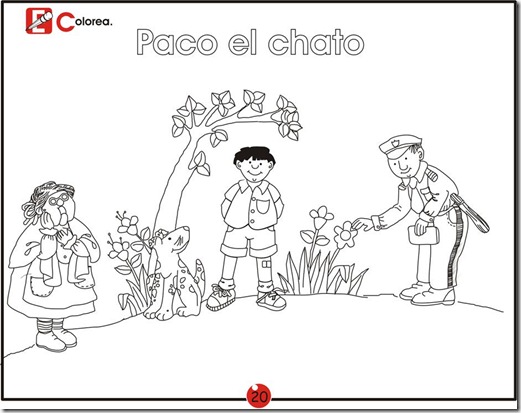 Paco el chato, free coloring pages