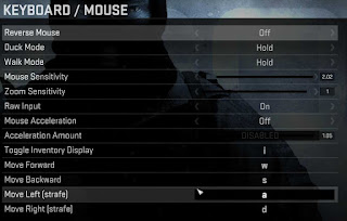 cs:go mouse settings