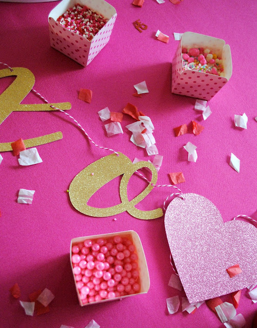 Gather your friends for a Galentine's Cookie Decorating party. More inspiration found at www.FizzyParty.com 