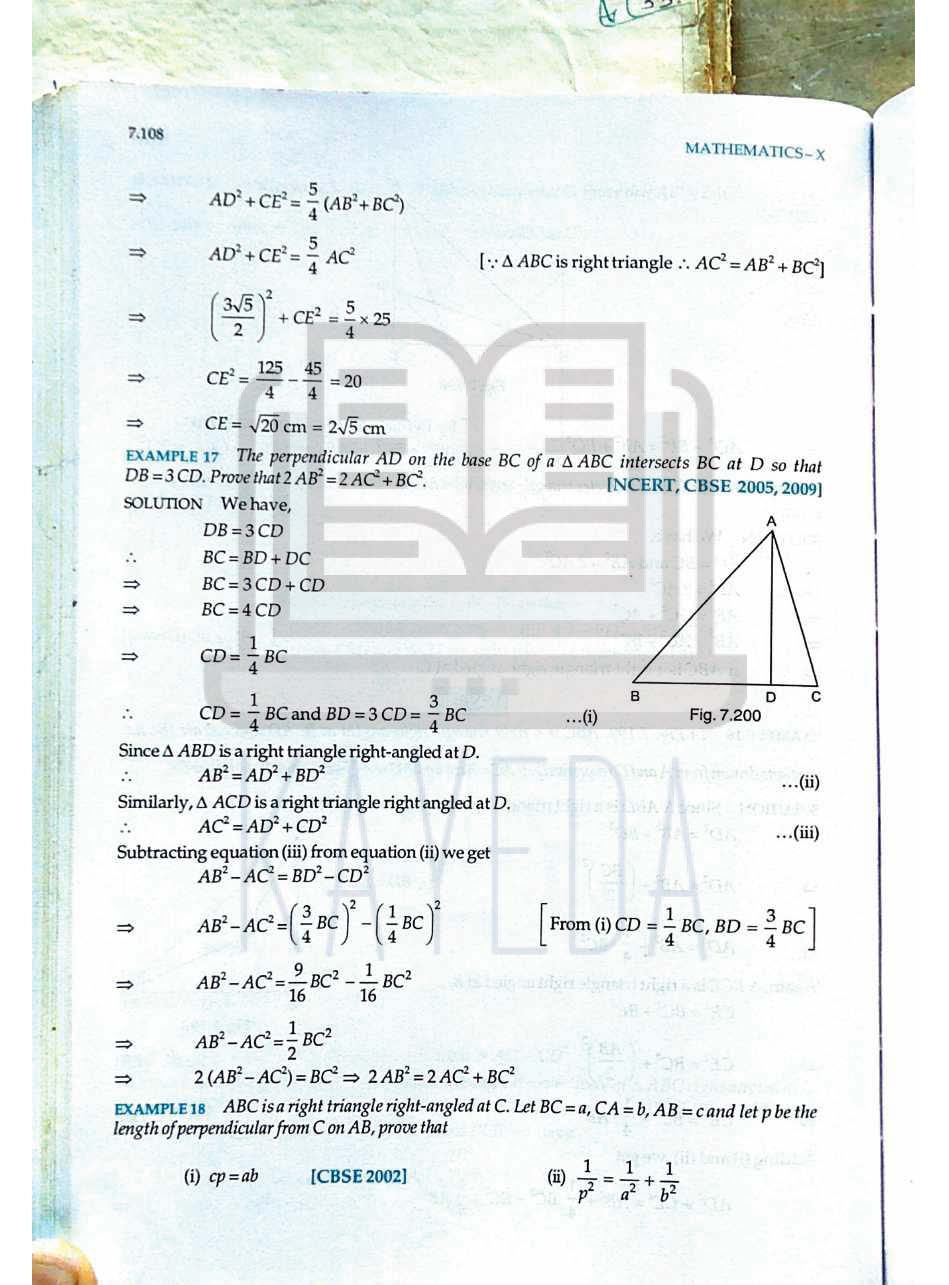 RD Sharma Class 10 | Chapter7: Triangles